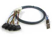 6G External Mini SAS(SFF-8088) to SAS(SFF-8482) 29Pin Cable