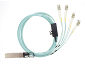 40G QSFP+ to 8x LC connector Breakout Active Optical Cable