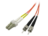 Multimode Duplex, 62.5/125 Fiber cable, LC/ST, 3M