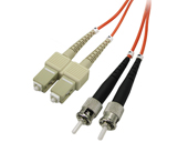 Multimode Duplex, 62.5/125 Fiber cable, ST/SC, 3M