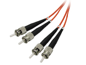 Multimode Duplex, 62.5/125 Fiber cable, ST/ST, 3M