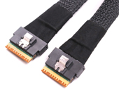 SlimSAS SFF-8654 8i to Slim SAS SFF-8654 8i Cable (STR,R/A,LSE,RSE)