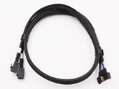 MCIO 8X Stright SFF-TA1016 to 2* Mini SAS HD SFF-8643 Cable
